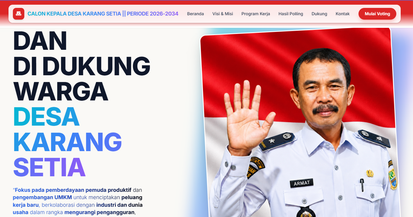 Calon Kepala Desa Karangsetia